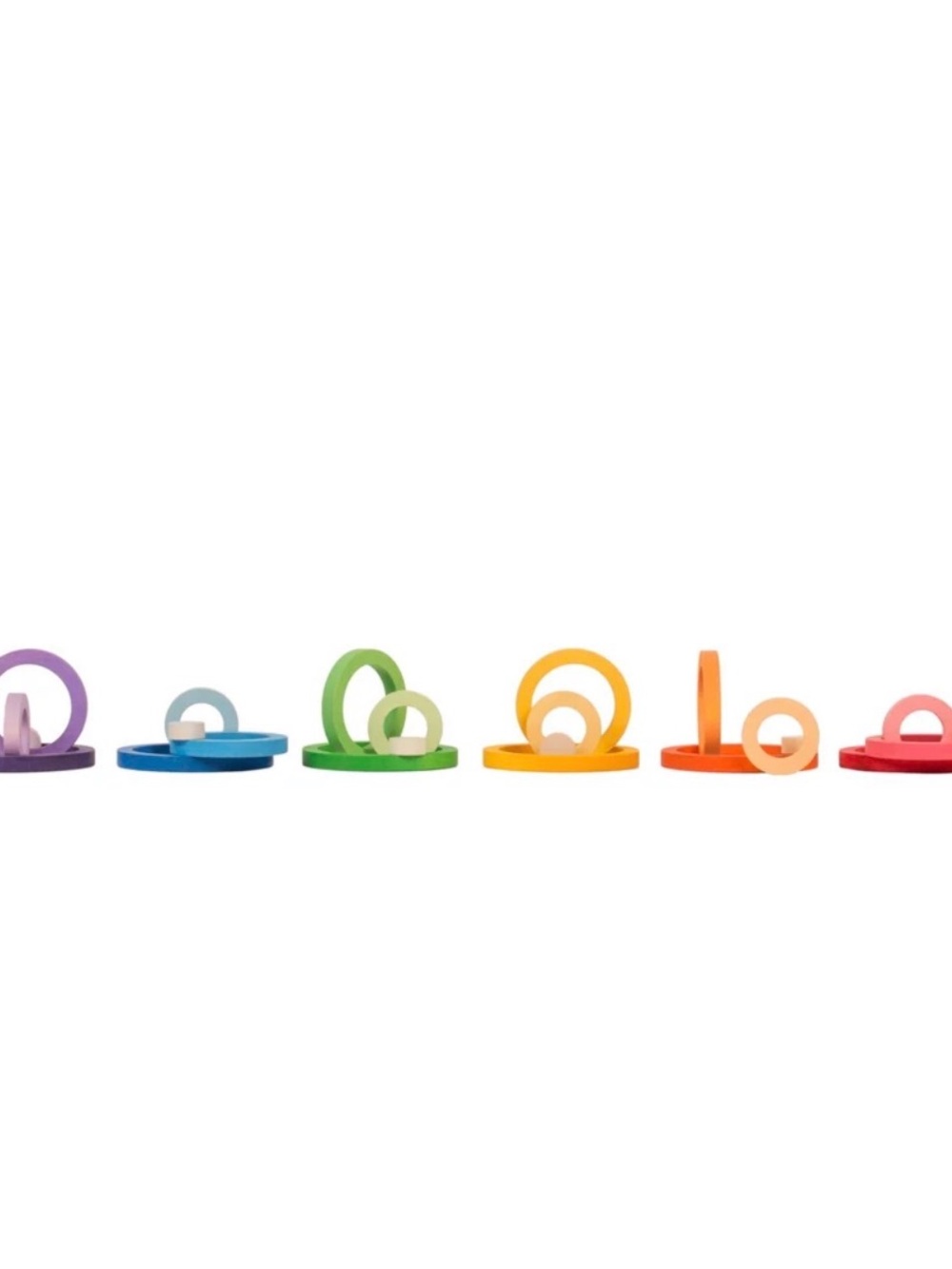 Grapat Rainbow Nest Rings
